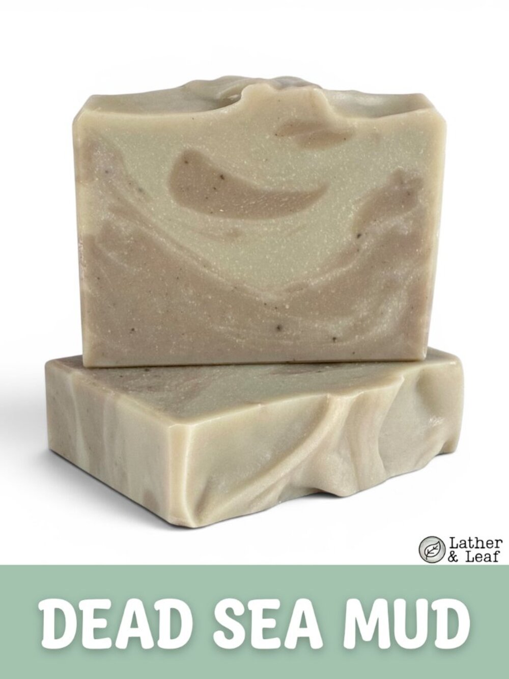 Dead Sea Mud Cold Process Soap Natural Handcrafted Artisan Soap Bar